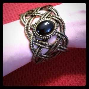 Copper/brass tone cuff bracelet